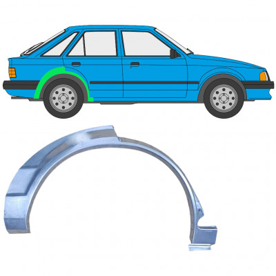 Painel de reparação do guarda-lamas traseiro para Ford Escort 1980-1986 / Direito 7820