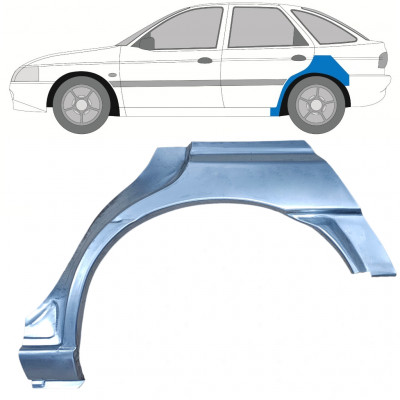 Painel de reparação do guarda-lamas traseiro para Ford Escort 1995-2000 / Esquerdo 8991