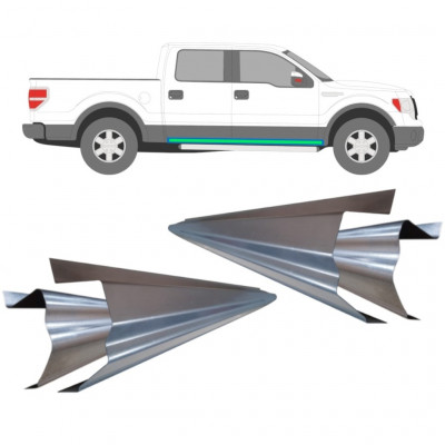 Painel de reparação interna e externa da soleira para Ford F-150 2008-2014 / Conjunto 11755