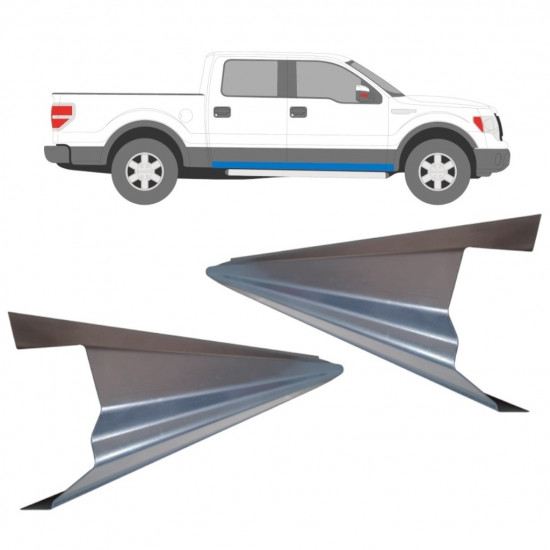 Painel de reparação da soleira para Ford F-150 2008-2014 / Esquerda = Direita (simétrico) / Conjunto 11751