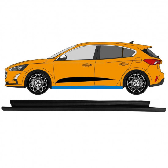 Soleira da porta para Ford Focus 2018- / Esquerdo 7720