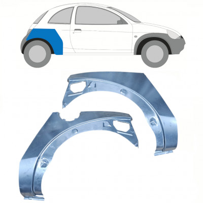 Painel de reparação do guarda-lamas traseiro para Ford KA 1996-2008 / Esquerda+Direita / Conjunto 10771