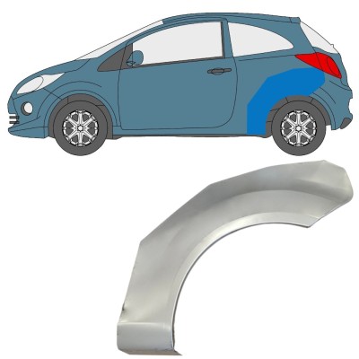 Painel de reparação do guarda-lamas traseiro para Ford Ka 2008-2016 / Esquerdo 15064