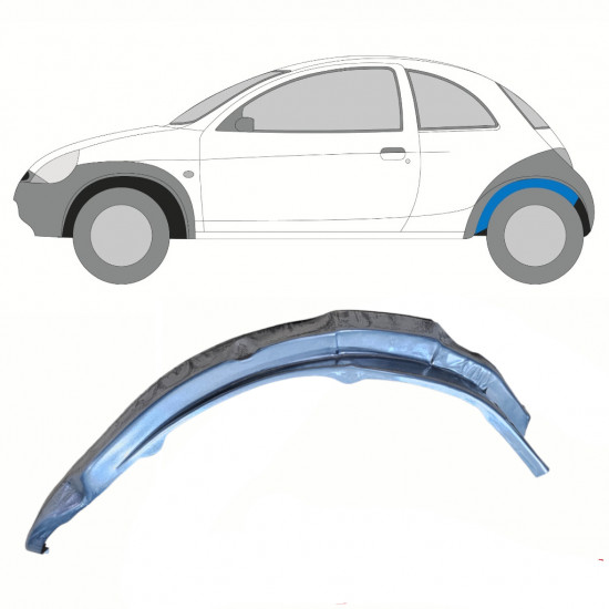 Painel de reparação interna do guarda-lamas traseiro para Ford KA 1996-2008 / Esquerdo 10773