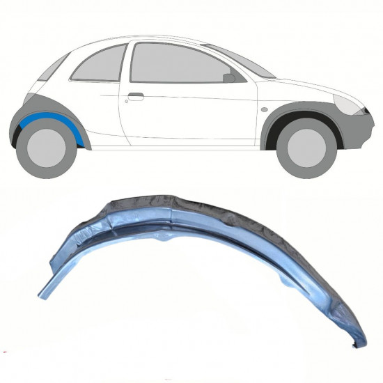 Painel de reparação interna do guarda-lamas traseiro para Ford KA 1996-2008 / Direito 10772