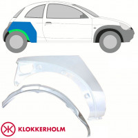 Painel de reparação interna e externa do guarda-lamas traseiro para Ford KA 1996-2008 / Direito / Conjunto 10775