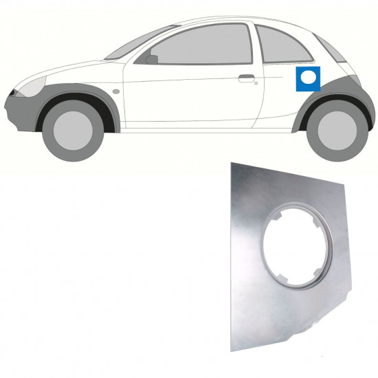 Painel de reparação do orifício de enchimento de combustível para Ford KA 1996-2008 7252