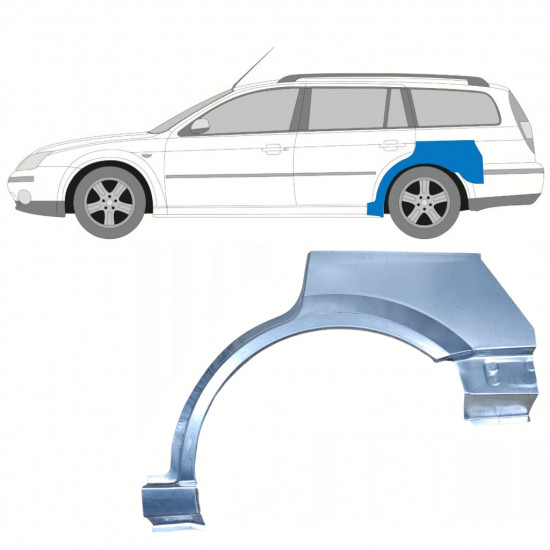 Painel de reparação do guarda-lamas traseiro para Ford Mondeo 2000-2007 / Esquerdo / COMBI 8045