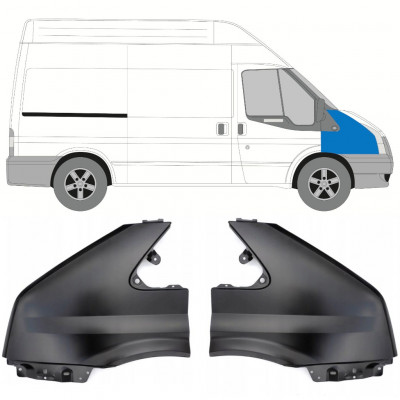 Guarda-lamas dianteiro para Ford Transit 2006-2013 / Esquerda+Direita / Conjunto 10541