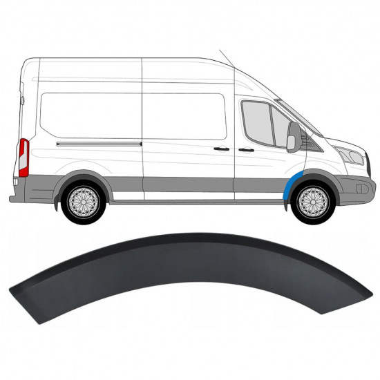 Moldura lateral do guarda-lamas dianteiro para Ford Transit 2014- / Direito 8233