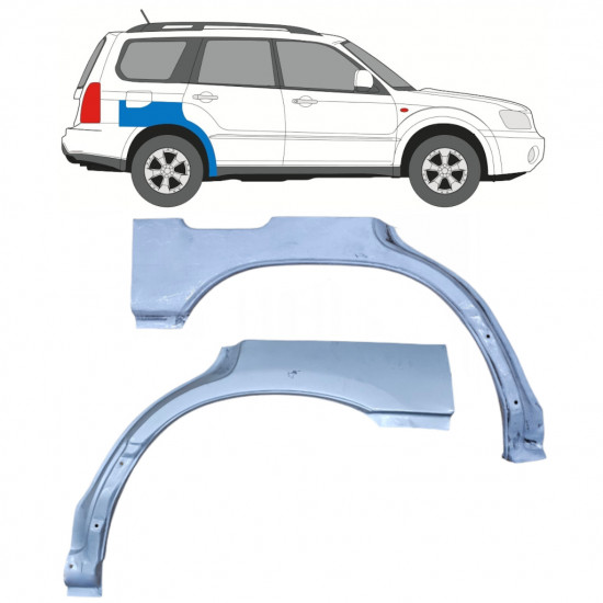 Painel de reparação do guarda-lamas traseiro para Subaru Forester Sg 2002-2008 / Esquerda+Direita / Conjunto 9896