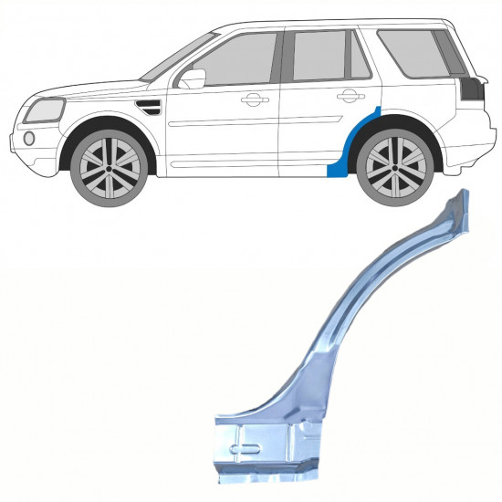 Painel de reparação do guarda-lamas traseiro para Land Rover Freelander 2006-2015 / Esquerdo 8964