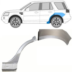 Painel de reparação do guarda-lamas traseiro para Land Rover Freelander 2006-2016 / Esquerdo / Conjunto 8966
