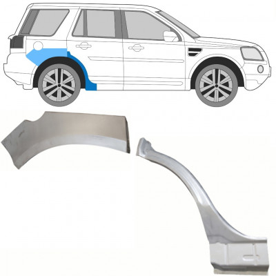 Painel de reparação do guarda-lamas traseiro para Land Rover Freelander 2006-2015 / Direito / Conjunto 8965