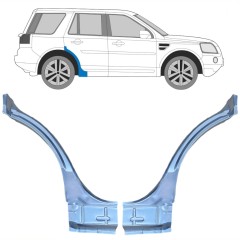 Painel de reparação do guarda-lamas traseiro para Land Rover Freelander 2006-2016 / Esquerda+Direita / Conjunto 10659