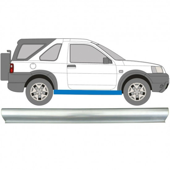 Painel de reparação da soleira para Land Rover Freelander 1997-2006 / Esquerda = Direita (simétrico) 8813