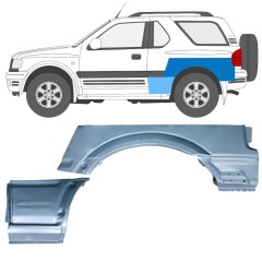 Painel de reparação do guarda-lamas traseiro para Opel Frontera B 1999-2002 / Esquerdo / Conjunto 12838
