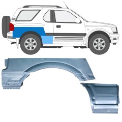 Painel de reparação do guarda-lamas traseiro para Opel Frontera B 1999-2002 / Direito / Conjunto 12837