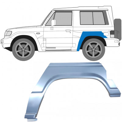 Painel de reparação do guarda-lamas traseiro para Hyundai Galloper 1991- / Esquerdo 6657