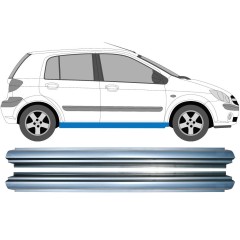 Painel de reparação da soleira para Hyundai Getz 2002-2010 / Esquerda+Direita / Conjunto 11370