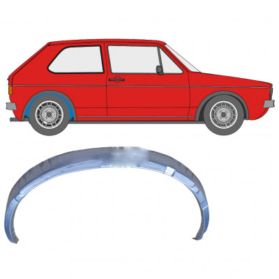 Painel de reparação interna do arco da roda traseira para VW Golf 1 1974- / Direito 7842