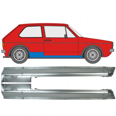 Painel de reparação da soleira para VW Golf 1 1974- / Esquerda+Direita / Conjunto 9859