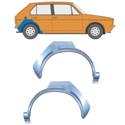 Painel de reparação do guarda-lamas traseiro para VW Golf 1 1974-  / Conjunto 12505