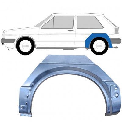 Painel de reparação do guarda-lamas traseiro para VW Golf 2 1982- / Esquerdo 7100