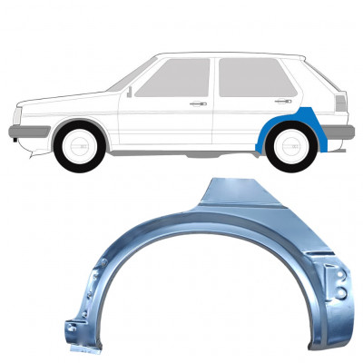 Painel de reparação do guarda-lamas traseiro para VW Golf 2 1982- / Esquerdo 7247