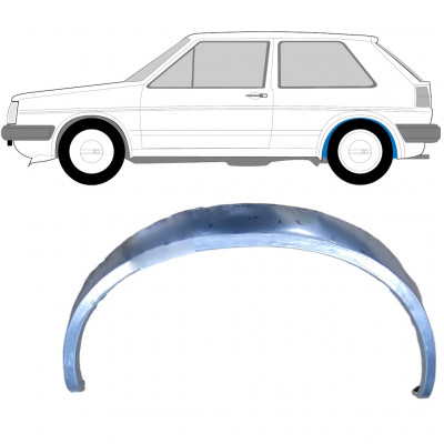 Painel de reparação interna do guarda-lamas traseiro para VW Golf 2 1982- / Esquerdo 7846