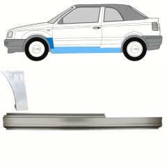 Painel de reparação da soleira com guarda-lamas dianteiro para Volkswagen Golf 3 1991-1998 / Esquerdo / CABRIO / Conjunto 10201