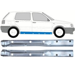 Painel de reparação interna da soleira para Volkswagen Golf 3 1991-1998 / Esquerda+Direita / Conjunto 12509