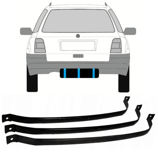 Abraçadeira do tanque de combustível para Volkswagen Golf 3 1991-1998 / COMBI 9366
