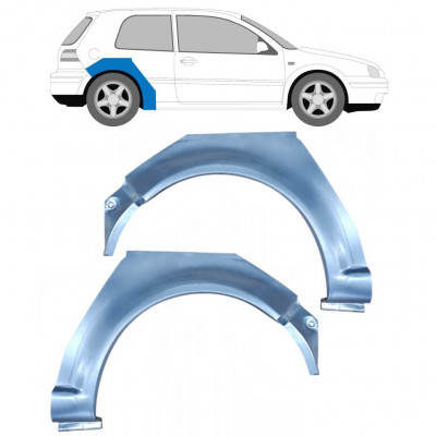 Painel de reparação do guarda-lamas traseiro para VW Golf 4 1997- / Esquerda+Direita / Conjunto 9183