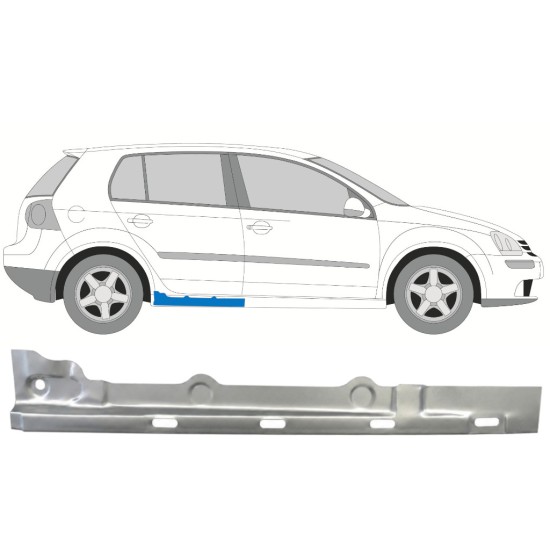 Painel de reparação interna da soleira para Volkswagen Golf 5 2003-2009 / Direito 7085