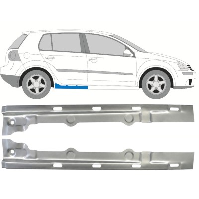 Painel de reparação interna da soleira para Volkswagen Golf 5 2003-2009 / Esquerda+Direita / Conjunto 9643