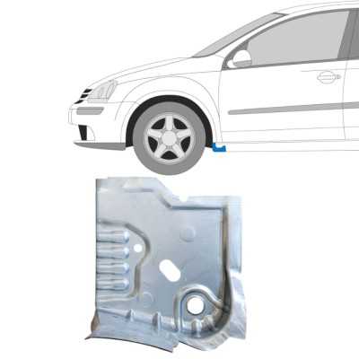 Painel de reparação do acabamento da soleira para Volkswagen Golf 5 2003-2009 / Esquerdo 14907