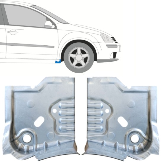 Painel de reparação do acabamento da soleira para Volkswagen Golf 5 2003-2009 / Esquerda+Direita / Conjunto 14909 Painel de reparação do acabamento da soleira para Volkswagen Golf 5 2003-2009 / Esquerda+Direita / Conjunto 14909