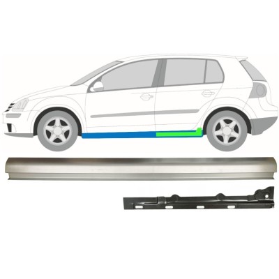 Painel de reparação interna e externa da soleira para Volkswagen Golf 5 2003-2009 / Esquerdo / Conjunto 11709