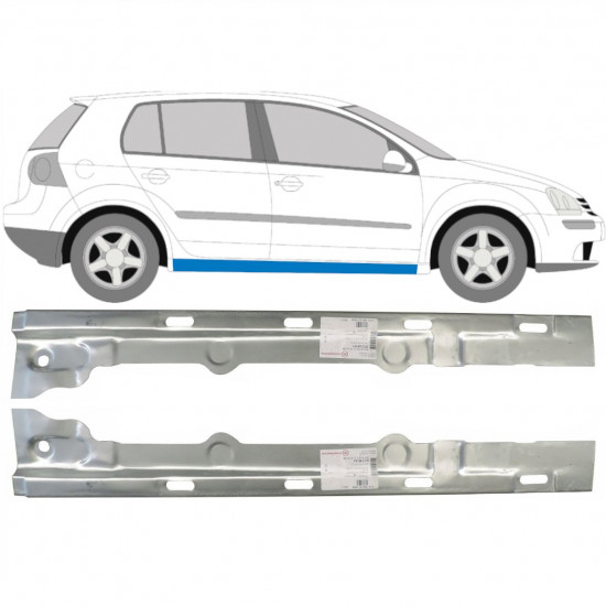 Painel de reparação interna da soleira para VW Golf 5 2003-2009 / Esquerda+Direita / Conjunto 9643