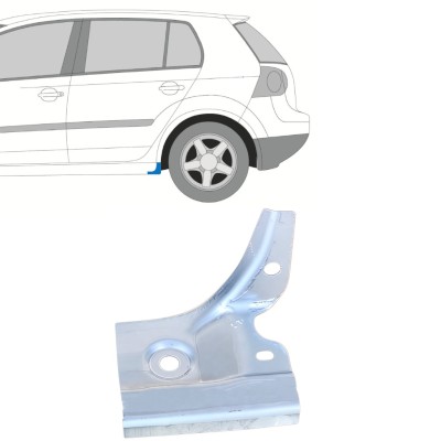 Painel de reparação do acabamento da soleira para Volkswagen Golf 5 2003-2009 / Esquerdo 16113