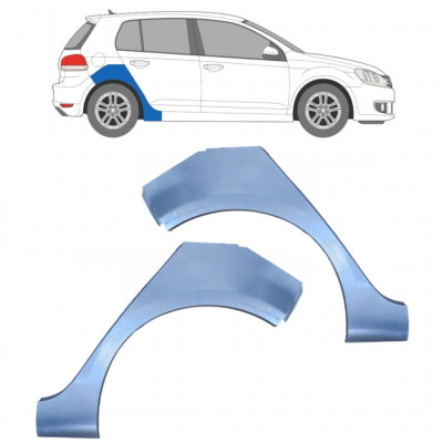 Painel de reparação do guarda-lamas traseiro para VW Golf 6 2008-2014 / Esquerda+Direita / Conjunto 9427