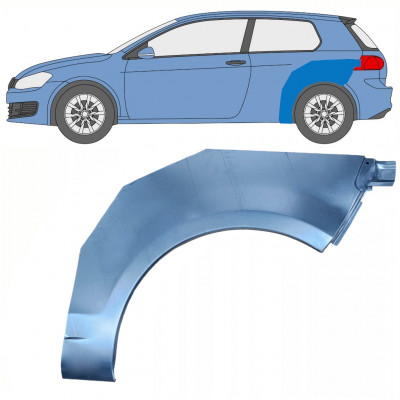 Painel de reparação do guarda-lamas traseiro para VW Golf 6 2008-2014 / Esquerdo 8388