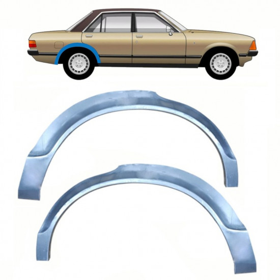 Painel de reparação do guarda-lamas traseiro para Ford Granada 1977-1985 / Conjunto 11072