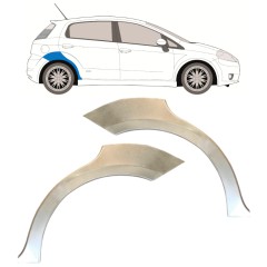 Painel de reparação do guarda-lamas traseiro para Fiat Grande Punto Evo 2005- / Esquerda+Direita / Conjunto 14761