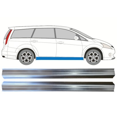 Painel de reparação da soleira para Mitsubishi Grandis 2004-2011 / Esquerda+Direita 14528