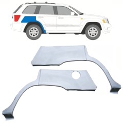 Painel de reparação do guarda-lamas traseiro para Jeep Grand Cherokee 2004-2010 / Esquerda+Direita / Conjunto 10657