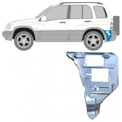 Painel de reparação do suporte do para-choque traseiro para Suzuki Grand Vitara 1997-2005 / Esquerdo 11700