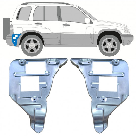 Painel de reparação do suporte do para-choque traseiro para Suzuki Grand Vitara 1997-2005 / Conjunto 11701