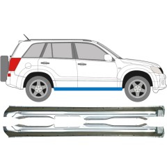 Soleira completa para Suzuki Grand Vitara 2005-2014 / Esquerda+Direita / Conjunto 9237
